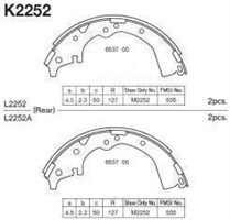 Колодки тормозные барабанные UZHMA K2252 K2252-3